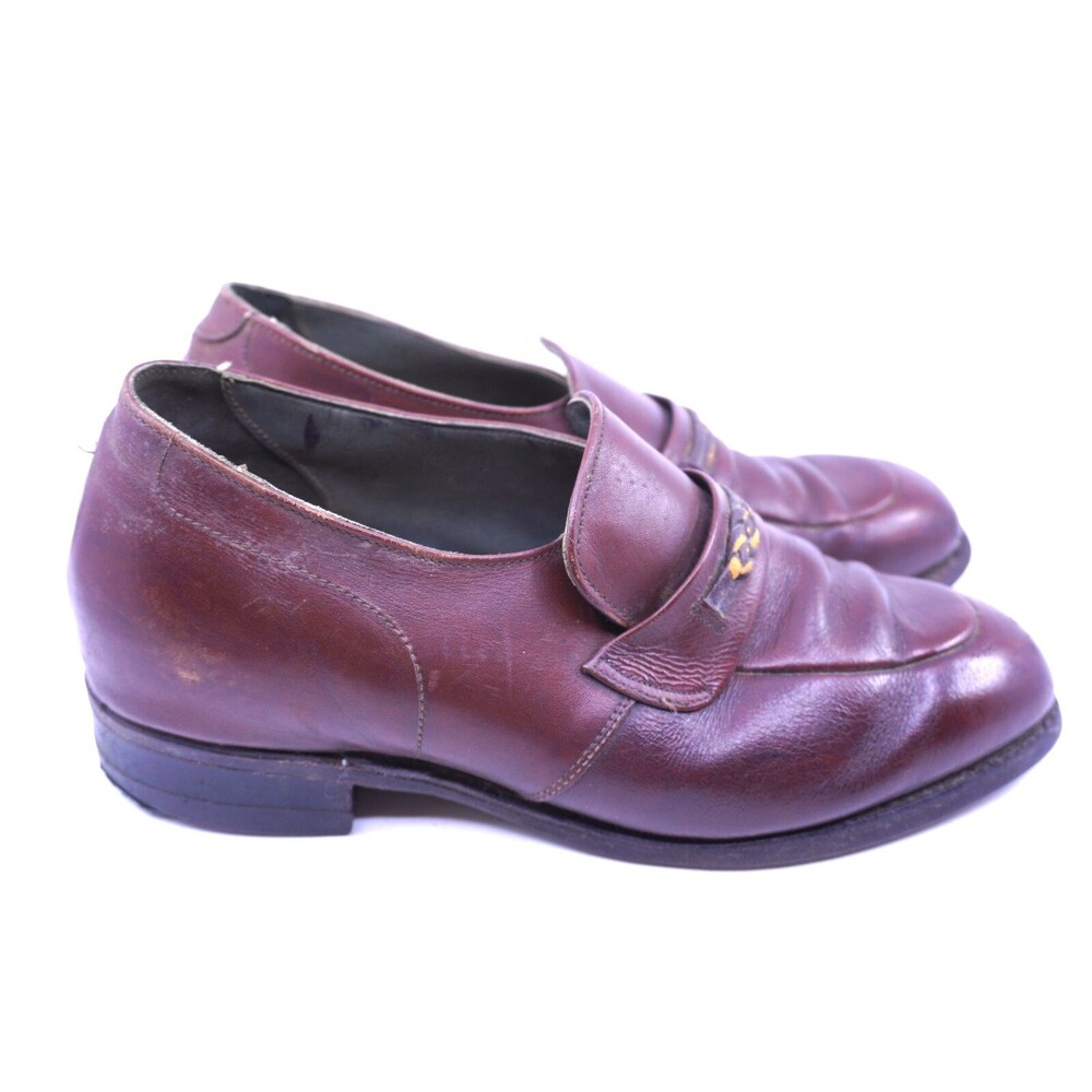 Vintage Florsheim Loafers Men’s Size 9 E Wide Shoes 28080 Antique Lifted